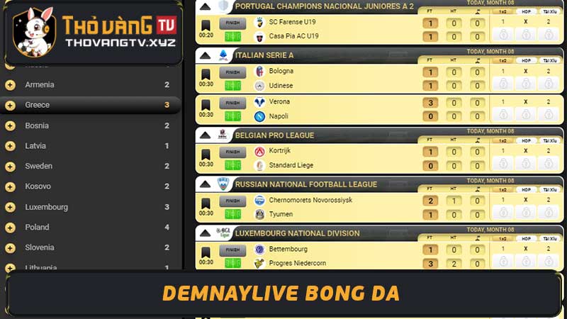 DemNayLive - Đêm nay live trang xem bóng đá trực tuyến số 1 