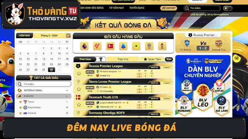 DemNayLive - Đêm nay live trang xem bóng đá trực tuyến số 1 