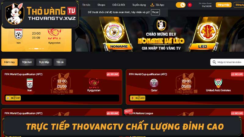 Trực tiếp Thovangtv Chất lượng đỉnh cao, trải nghiệm tuyệt vời