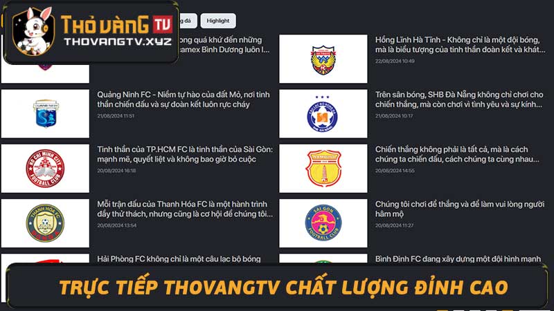 Trực tiếp Thovangtv Chất lượng đỉnh cao, trải nghiệm tuyệt vời